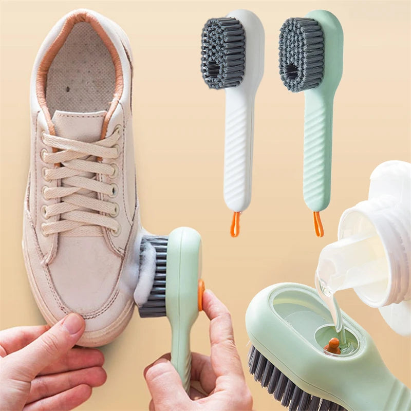 Multifunctional Shoe Brushes with Soap Dispenser